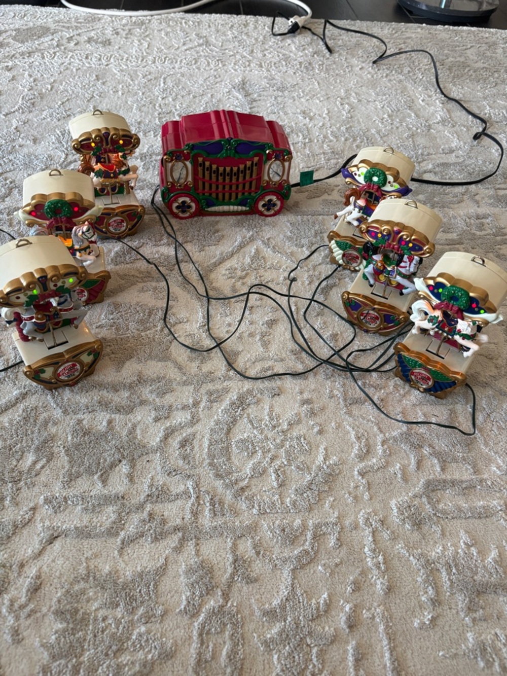 Mr Christmas Holiday Carousel VTG Working 21 Carols